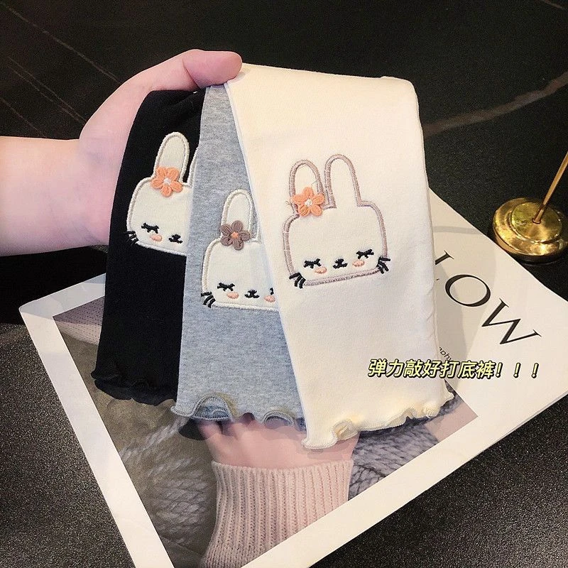 女底打底裤春秋常规款宝宝外穿长裤洋气儿童透气女孩可爱裤子简约