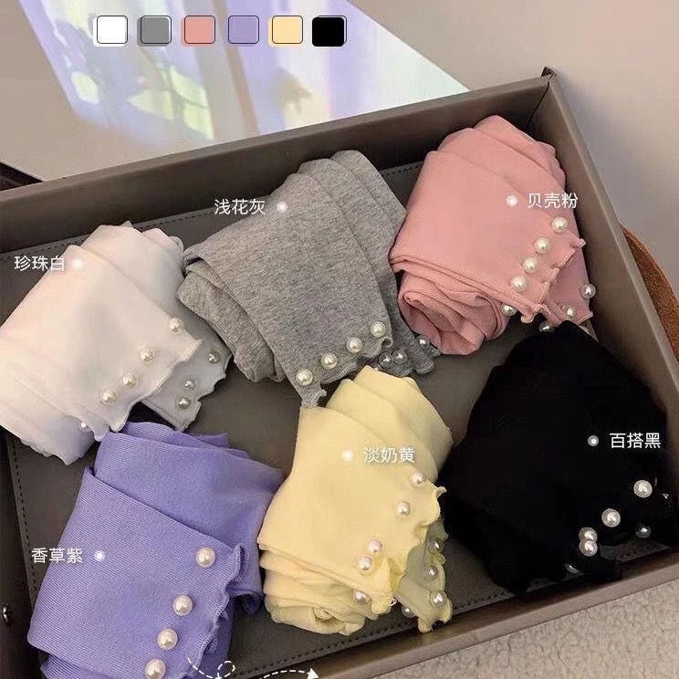 女童打底裤春秋装2024韩版儿童洋气珍珠裤女宝宝舒适春季外穿裤子