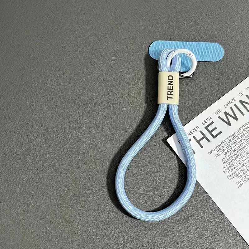 简约风手机挂绳ins短款手机链含夹片盖固纯色挂绳短绳女款ccd相机