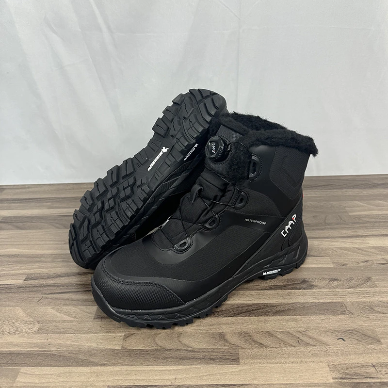 抗寒零下-30°男士高端户外防水雪地靴保暖棉鞋防滑耐磨东北棉靴