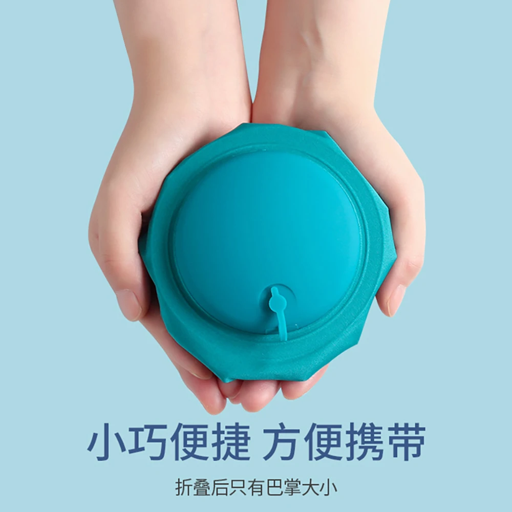 充气聚酯纤维纯色U型头枕夏季旅行便携护颈枕头按压式旅游充气枕