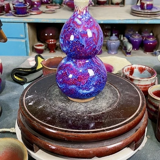 摆件尚峰钧窑作品葫芦