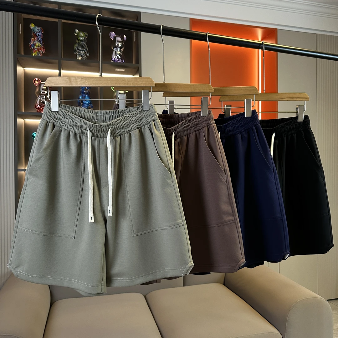 LP526男士薄款夏季凉感大口袋五分裤舒爽透气休闲宽松百搭短裤