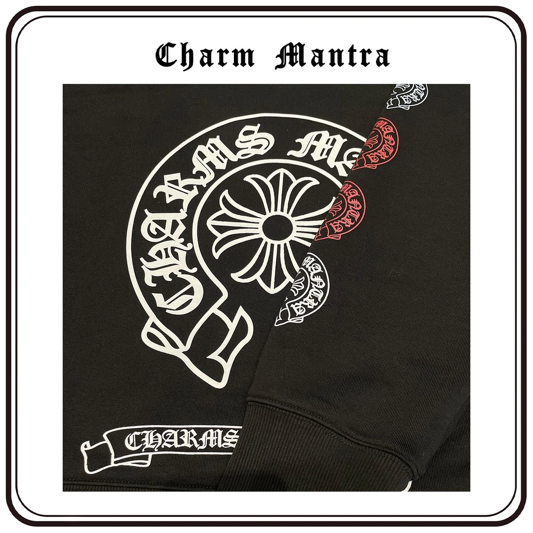 Charm Mantra【912】24年彩虹马蹄花印花卫衣