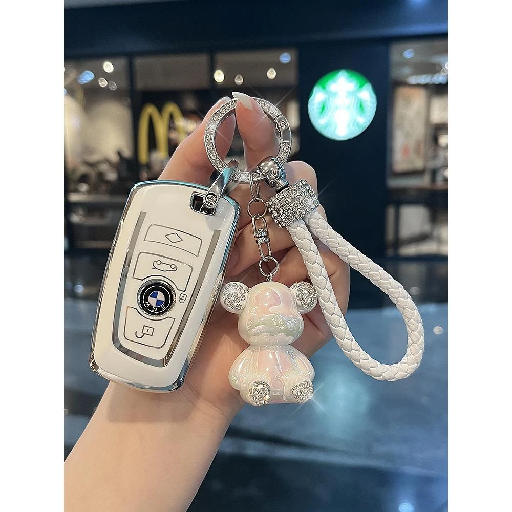 专用宝马车钥匙套新5系3系X5L/iX3/X1系X6三五X7系320li包扣壳女