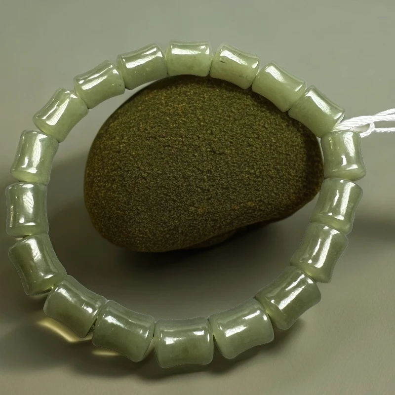 盟世玉和田玉手链竹节手链手串8*10mm/18颗01271508