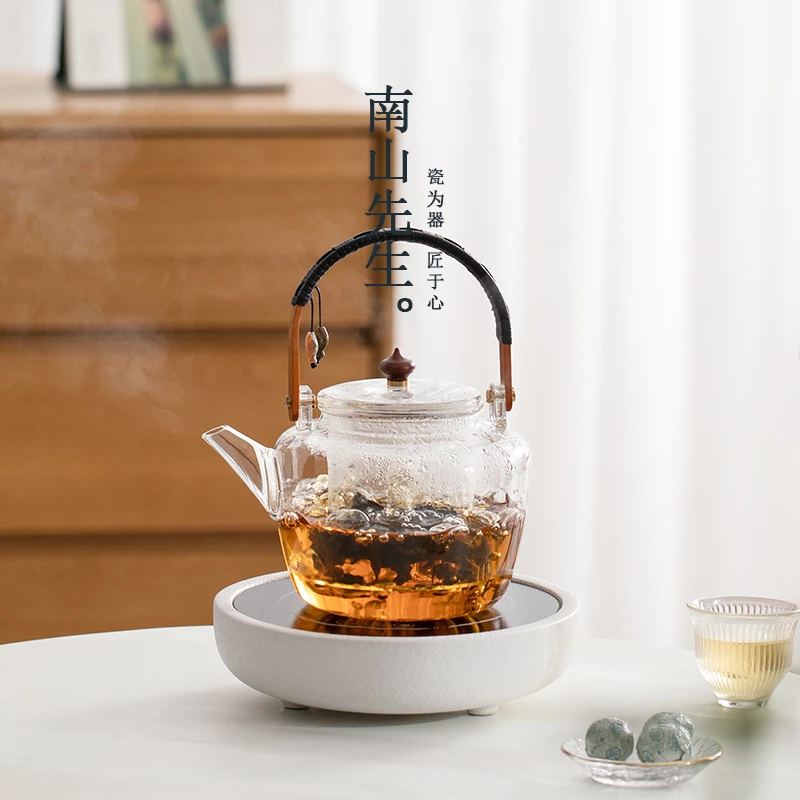 南山先生  天机镜电陶炉清露蒸煮烧水壶 耐热静音家用一体煮茶器