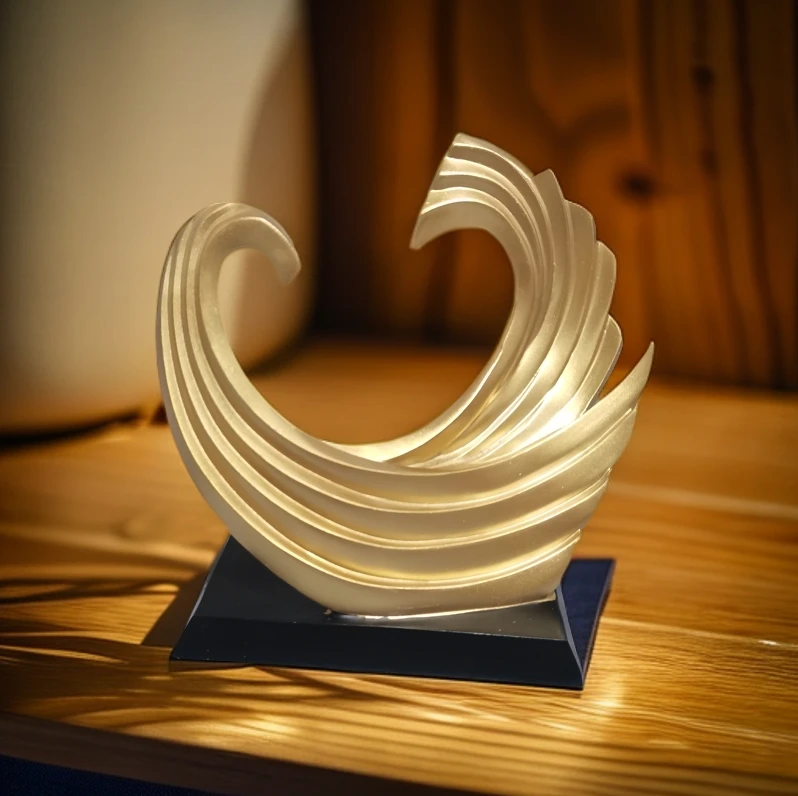 风生水起轻奢酒柜电视柜摆件家居装饰品客厅玄关办公室感