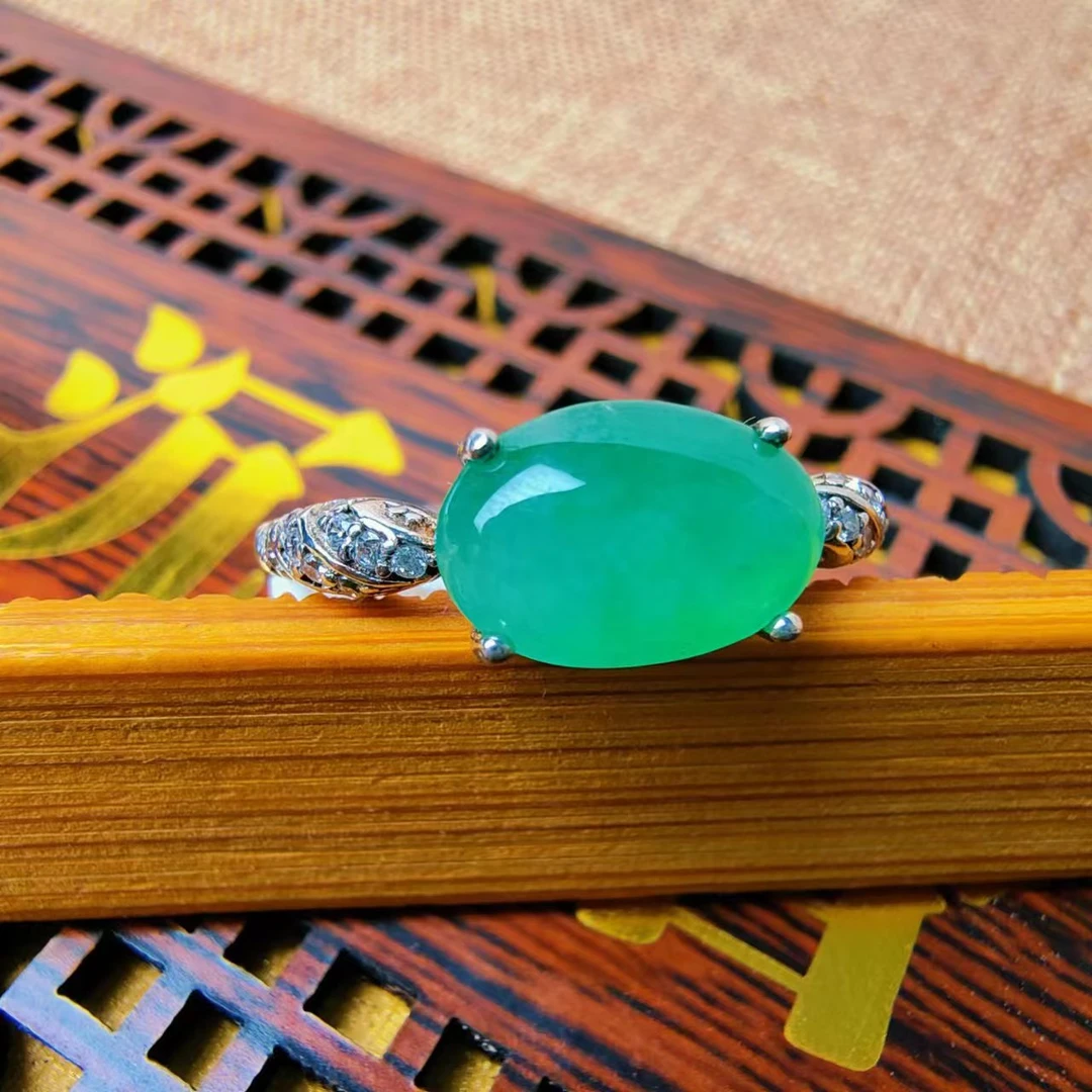 【H2】S925天然翡翠戒指