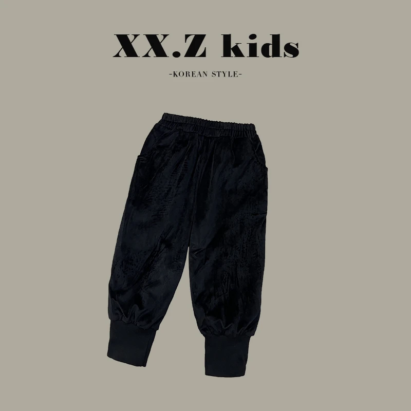 【向子·现货】儿童韩版潮流中国风喜庆拜年服加厚保暖裤子SJ2272