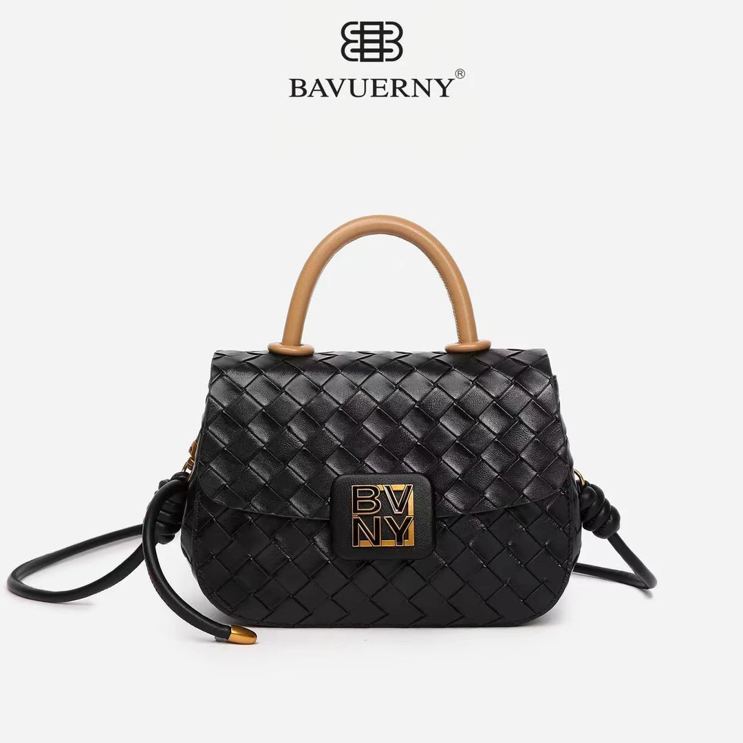 BAVUERNY/新款手工编织手工女包休闲包女士斜挎包（1163-2）