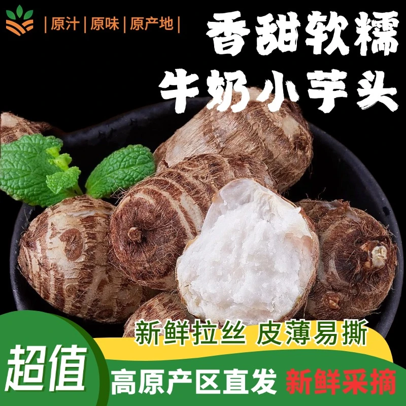 云南现挖高山牛奶小芋头粉软糯香甜小毛芋头农家芋艿当季整箱包邮