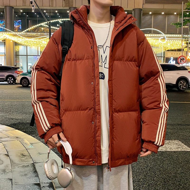 冬季新款青少年连帽棉衣潮牌帅气保暖外套初高中学生棉服袄子男女