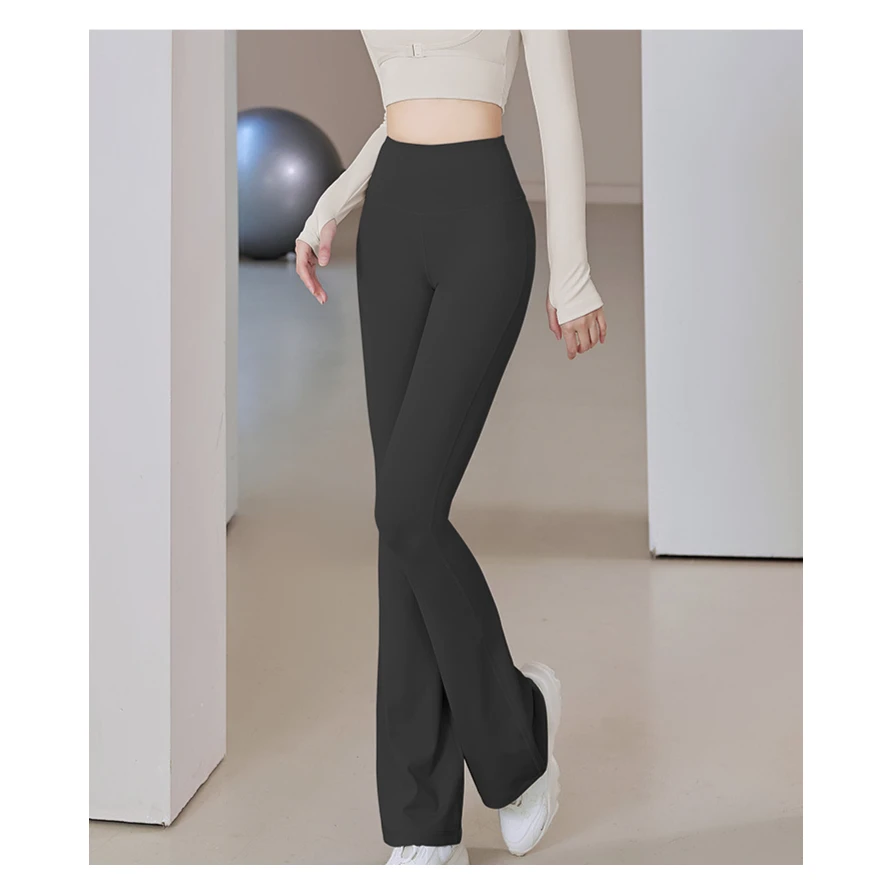 高品量锦氨美女瑜伽阔腿裤少女高腰直筒休闲时尚薄款运动显瘦外穿