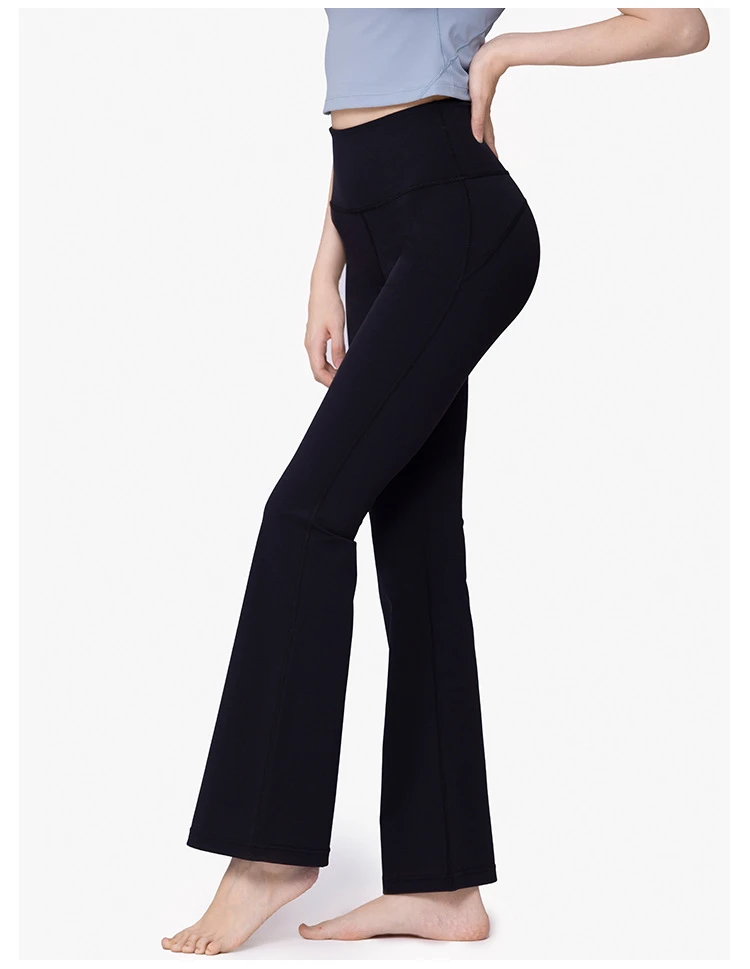 高品质弹力直筒美女喇叭瑜伽裤高腰显瘦时尚修身休闲少女运动瑜伽