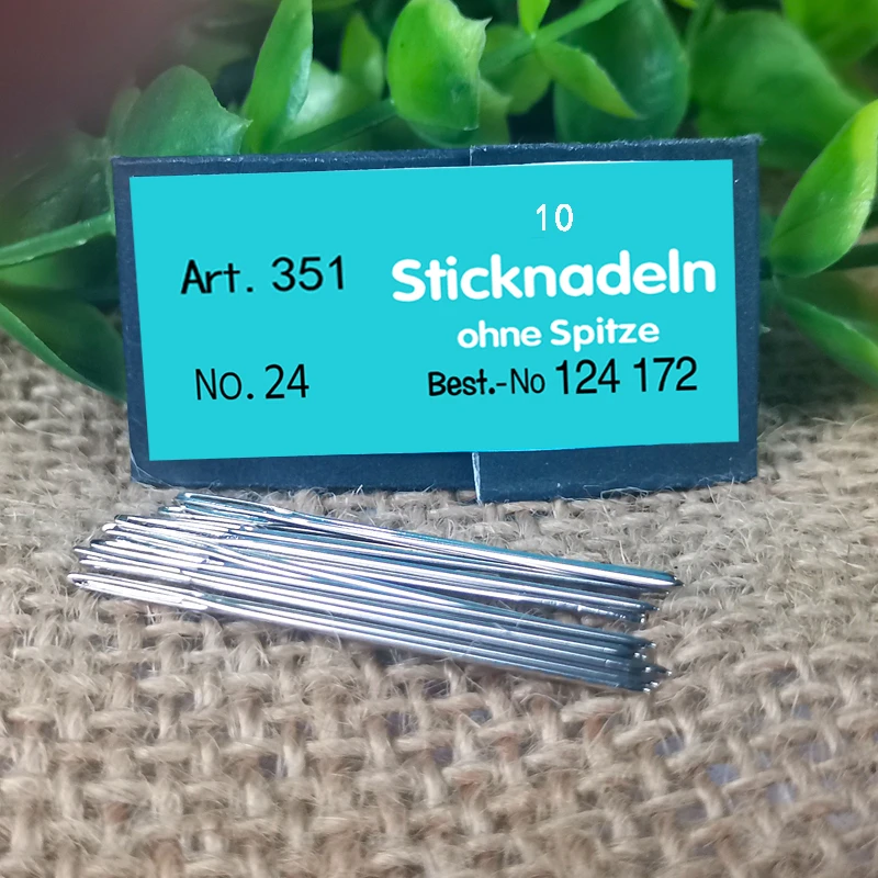 爱阁十字绣 德针AiGe 24号绣花针 十字绣工具经典 家用10枚装z