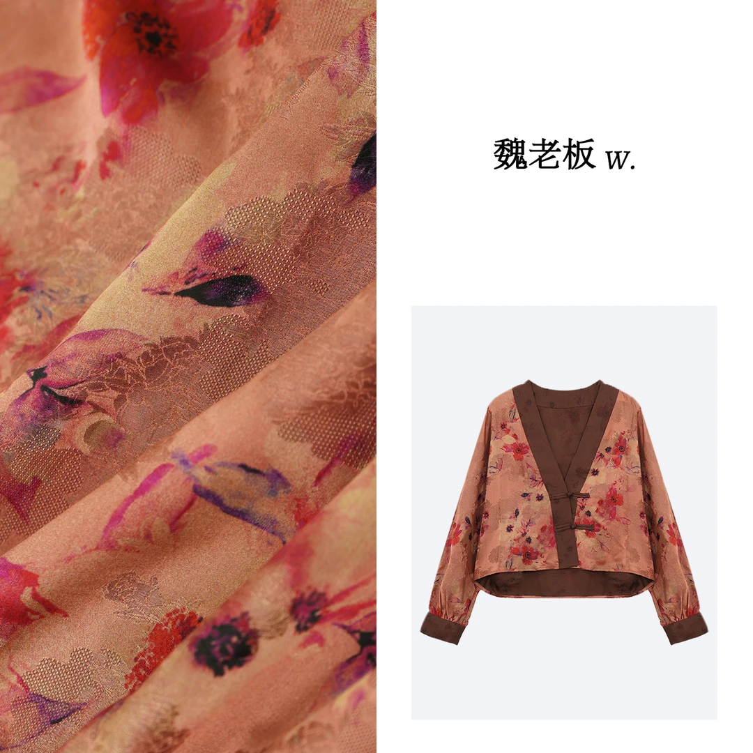 yangeer/艳歌尔【慕颜】春游出行桑蚕丝品质新中式外套2C1004403