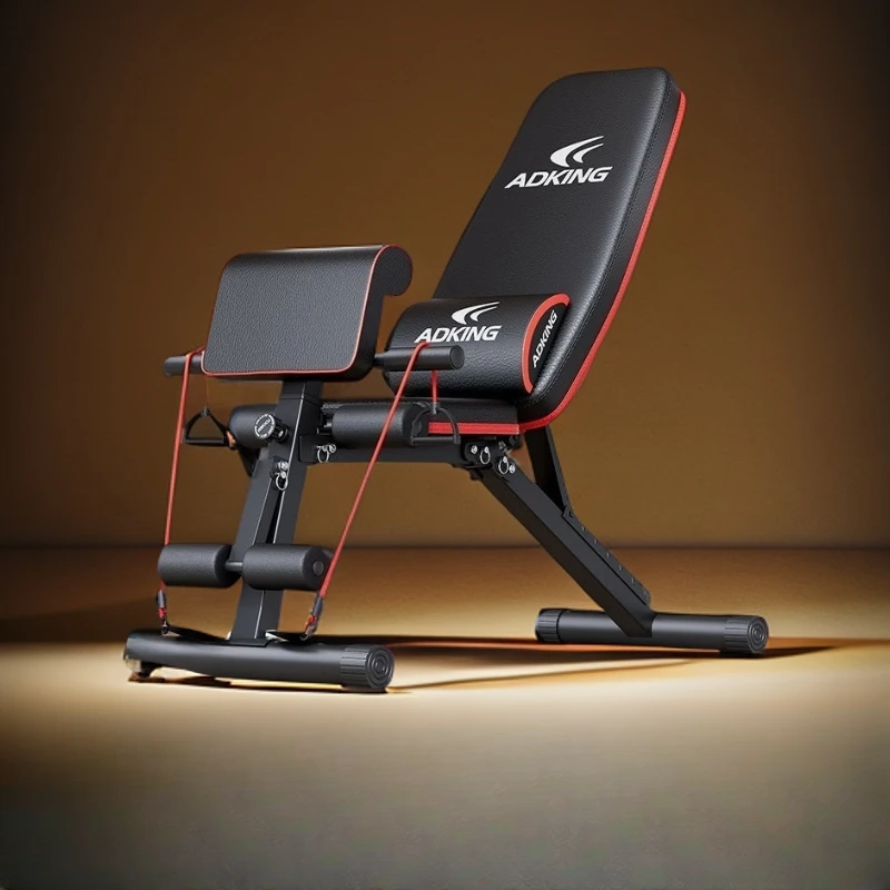 家用多功能哑铃凳仰卧起坐辅助器室内飞鸟卧推椅男士锻炼健身器材