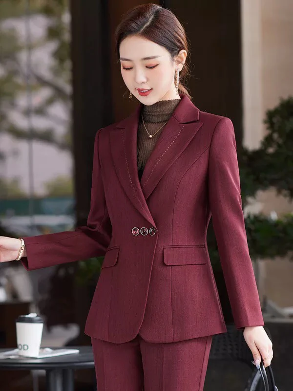 B区9992 春季新款时尚高级感正装西服春秋气质职业套装