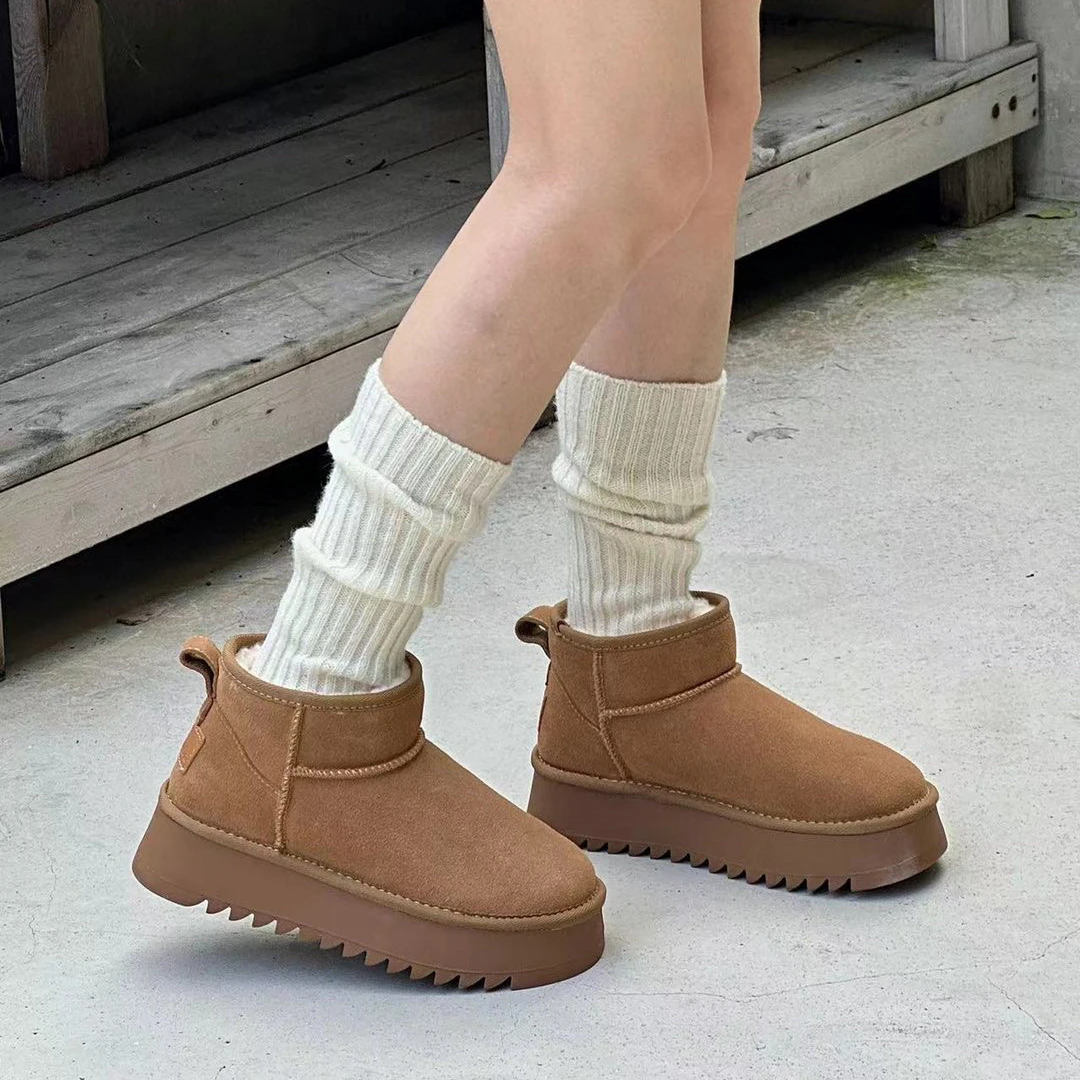 【米可家】上脚就自留的厚底雪地靴38829