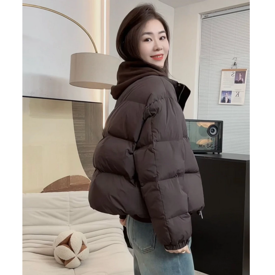 【米可家】氛围感加厚90白鸭绒立领羽绒服外套8917