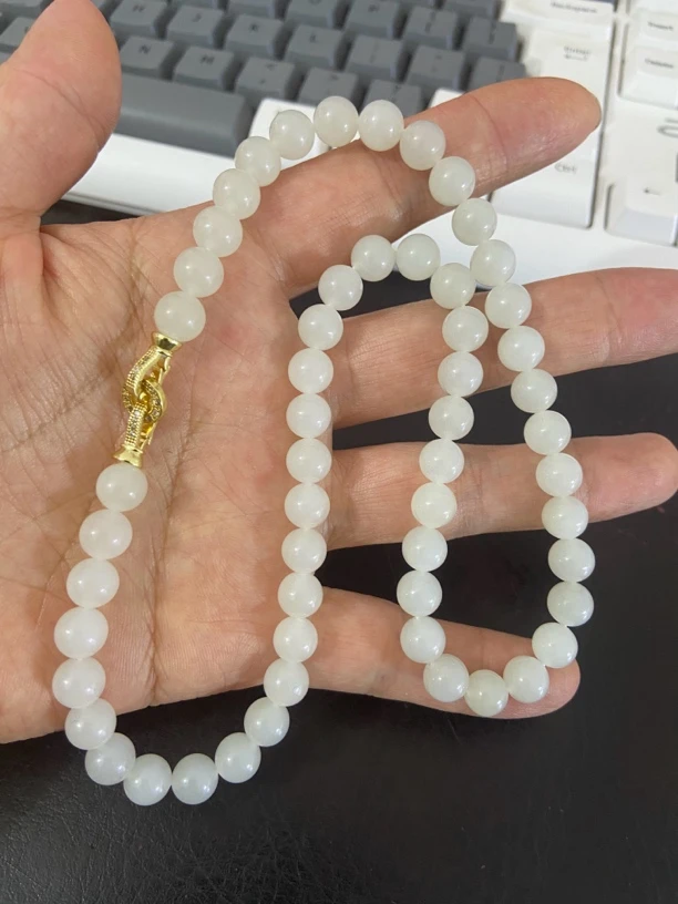 和田玉白玉项链多样性