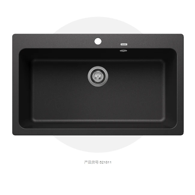 德国铂浪高--单厨盆，岩石灰