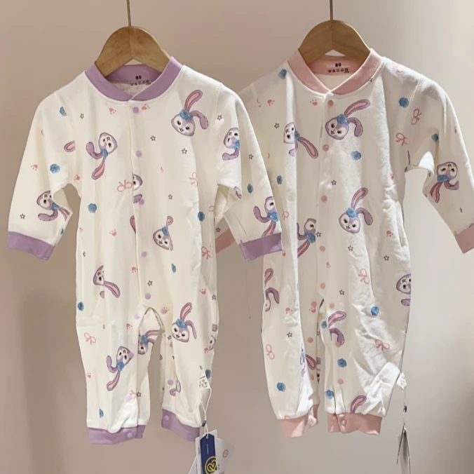 荁氏-【星星小兔607808-2】梳绒闭裆哈衣