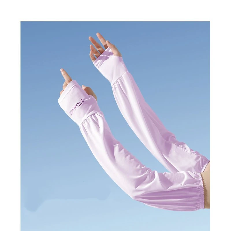 夏季女士加长防晒冰袖宽松透气袖套女款开车防紫外线手臂护袖手套