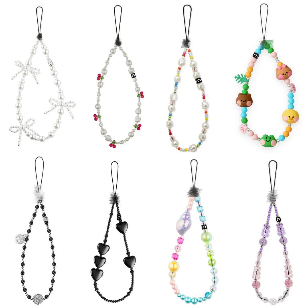 【超高版刻字logo链条】创意短款网红ins手机挂绳时尚珍珠链