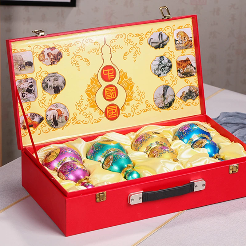 景德镇陶瓷1斤装密封空酒壶酒具存酒罐泡酒瓶一斤12生肖葫芦酒瓶