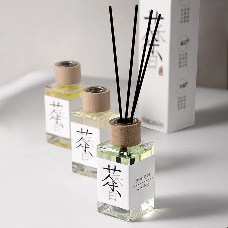 秋冬家居茶香系100ML藤条香薰除臭留香香氛客厅酒店茶香无火香薰