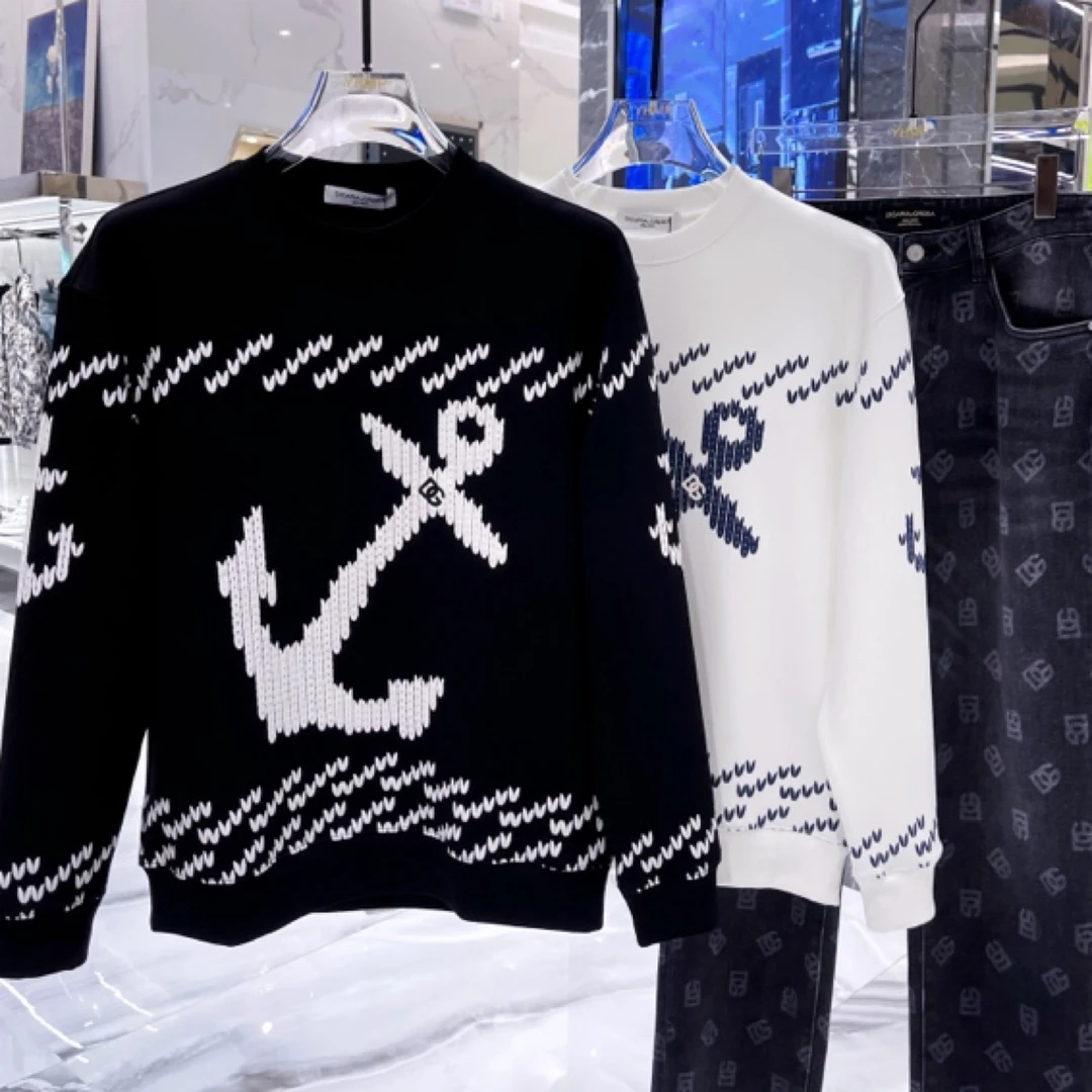 男士秋冬卫衣DG迪嘎亚轻奢减龄大气帅感十足印花圆领