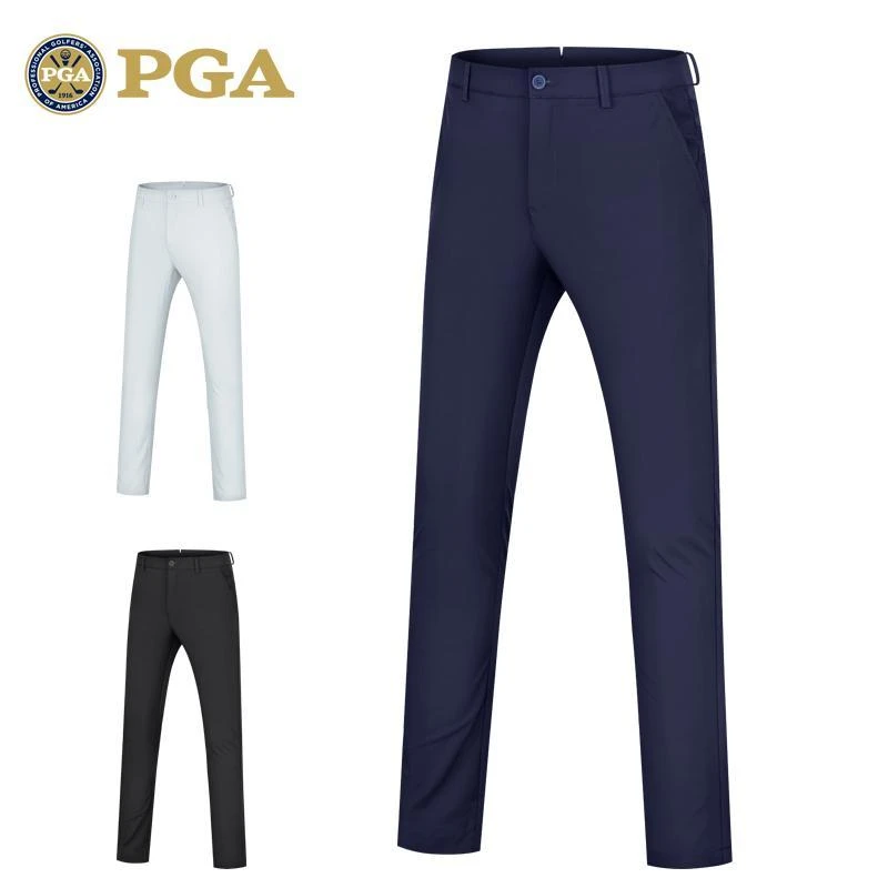 美国PGA 高尔夫男士长裤 腿部透气孔 清爽舒适 柔软弹力运动球裤
