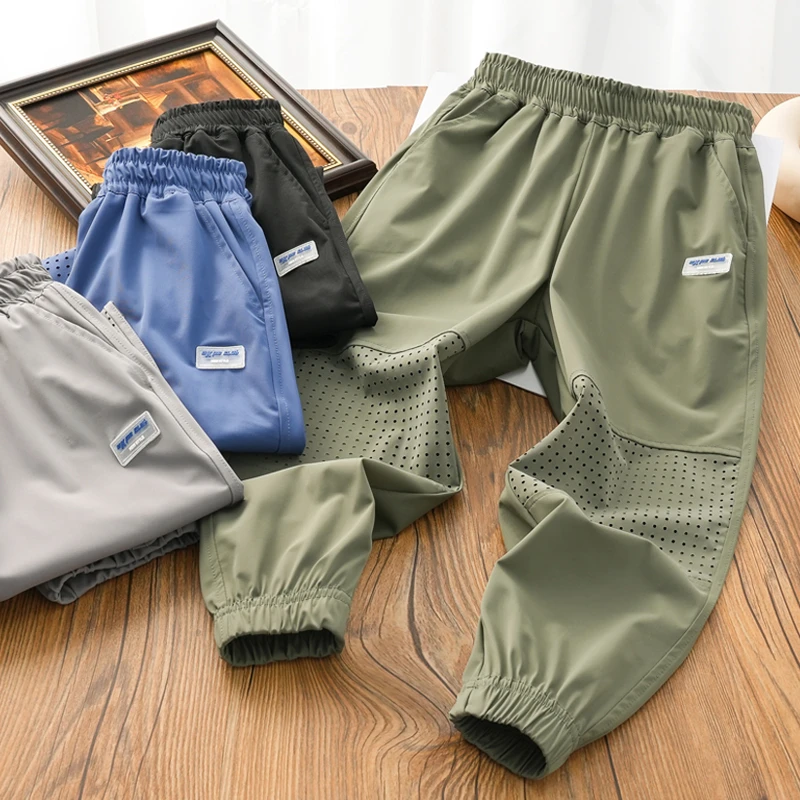 CW3024【透气网眼】儿童速干裤中大童夏季透气防蚊裤