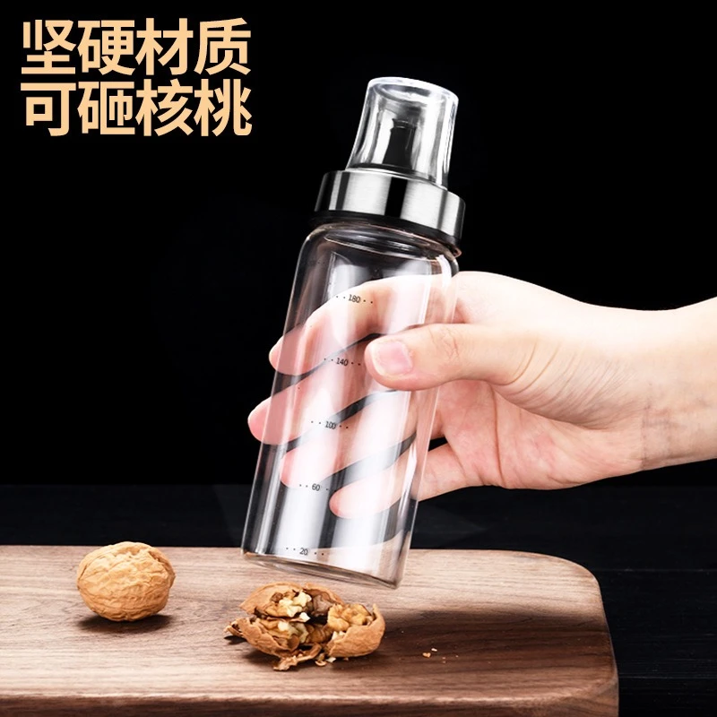 星闪加厚耐高温油罐防漏油壶厨房玻璃调味瓶家用防爆透明酱油瓶