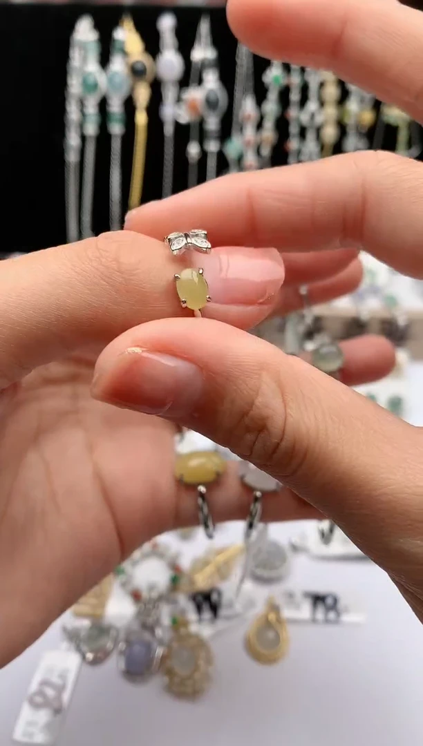 【闪购商品】翡翠戒指银S925镶嵌1号