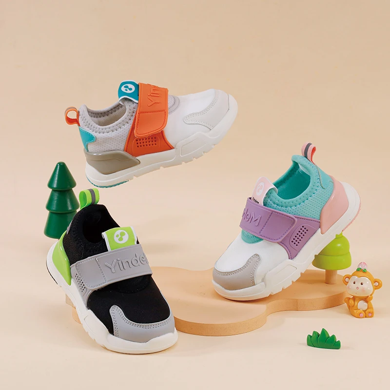 英德姆儿童运动鞋秋季新款布面透气软底软面宝宝鞋幼儿园启步鞋