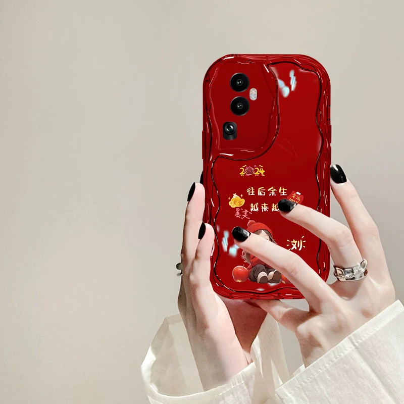 OPPO Reno10往后余生手机壳女款姓氏定制奶油硅胶全包软壳防摔ins