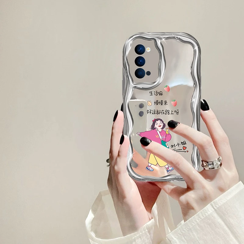 OPPO Reno4Pro生活嘛手机壳姓氏定制奶油硅胶全包防摔女款软壳