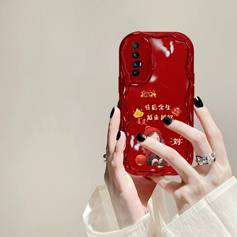 OPPO Reno3Pro往后余生防摔手机壳姓氏定制奶油硅胶全包女款软壳