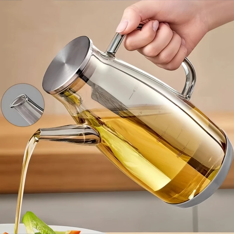 2024新款油壶厨房专用高档油壶不挂油家用油壶大容量防漏油装油瓶