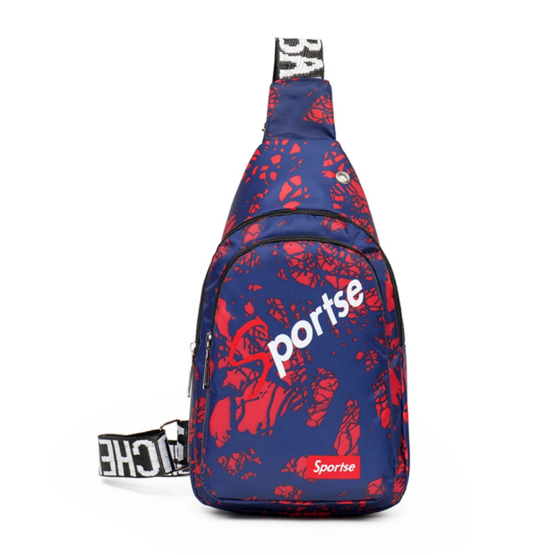 LUXIZHE/路西哲时尚胸包运动胸前斜挎包单肩包气质休闲骑行背包