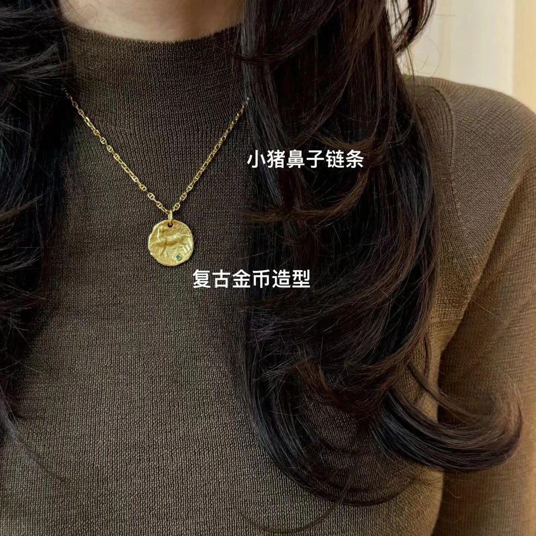 铜合金项链 【六港真人】金币项链