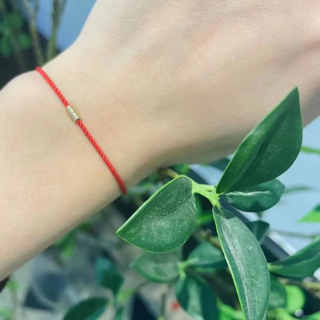 铜合金手链 期待已久的红绳手链它来啦手工