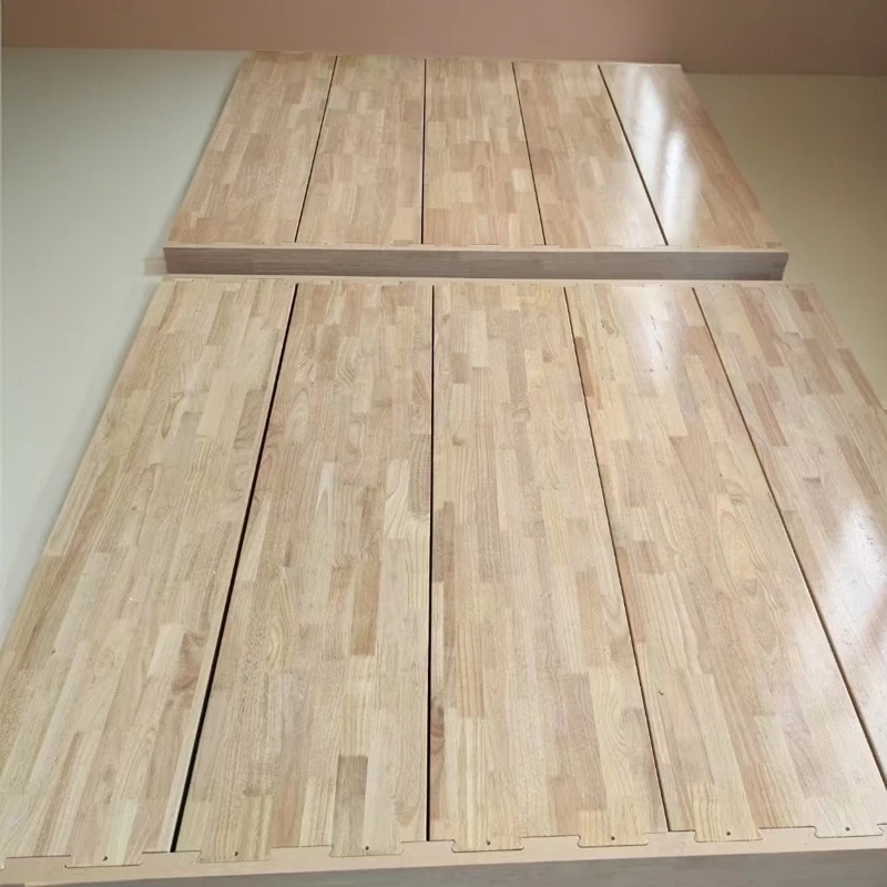 【实木坊】升级2.0加厚床板油漆床板榫卯静音床板橡胶木床板实木床