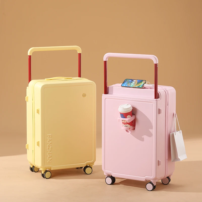 新款宽拉杆旅行箱大容量学生行李箱万向轮男女拉杆箱20寸可登机