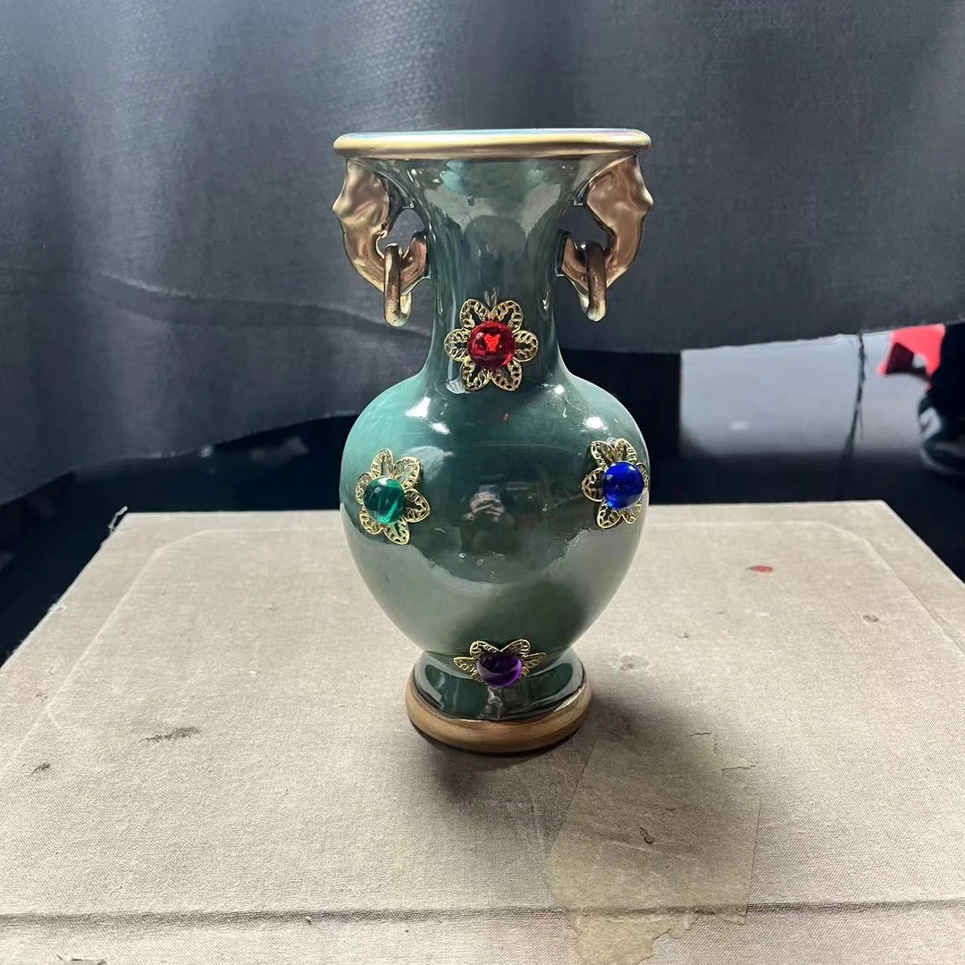景德镇高温精美手工陶瓷  钧瓷赏瓶