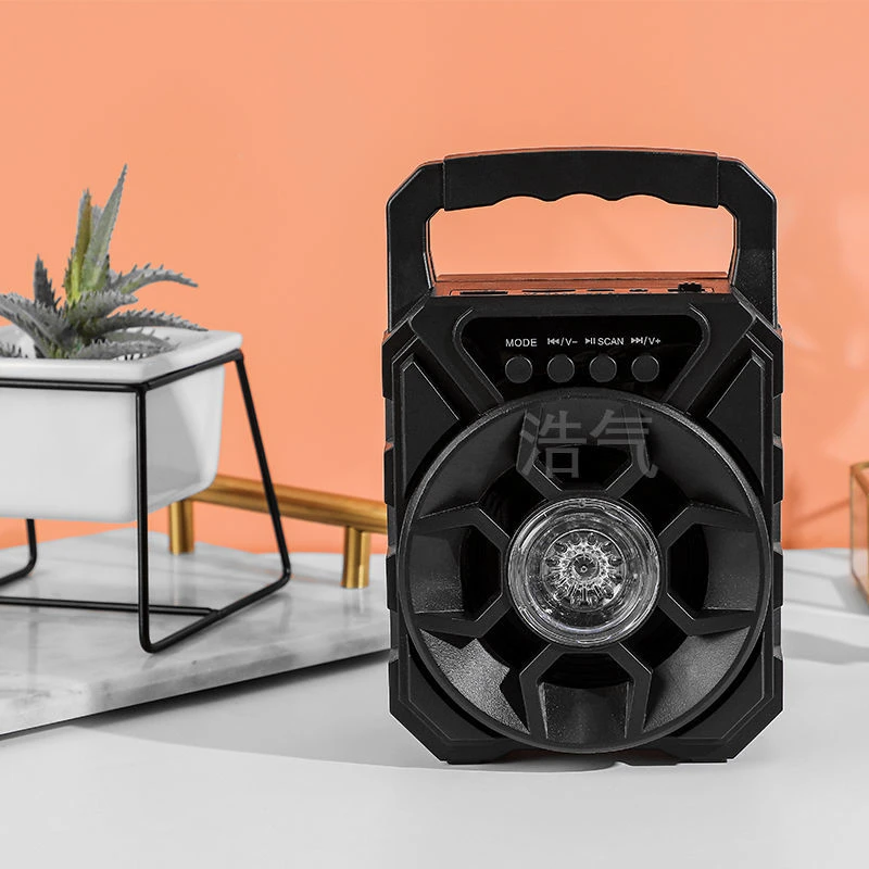 105蓝牙音箱重低音低音炮音响无线蓝牙音响k歌插卡便携式重低音炮