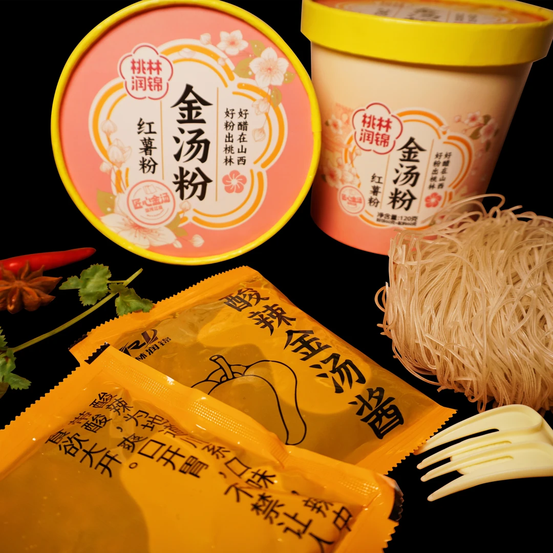 桃林润锦 金汤红薯粉 一箱6桶